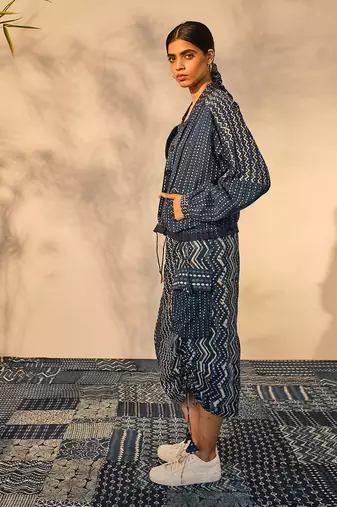 Blue indigo cotton kate jacket