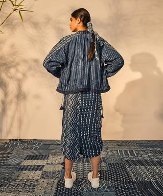 Blue indigo cotton kate jacket 4