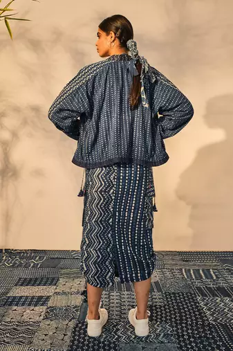 Blue indigo cotton kate jacket
