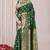 Green Banarasi silk blendWoven Design Woven Golden Zari Border Saree With Unstitched Blouse Piece