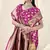 Magenta Banarasi silk blendWoven Design Woven Golden Zari Border Saree With Unstitched Blouse Piece