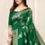Green Silk Blend Woven Floral /Paisley Print Woven Zari Border Saree With Unstitched Blouse Piece