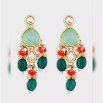 Indian bollywood  tradtional gold plated bridal kundan choker wedding earring necklace jewellery set 3