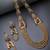 Intriguing gold plated rani haar long kundan studded matinee necklace set & earring jewellery set for women (ns105731)
