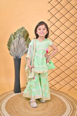 Kurti Sharara Green 1