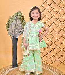 Kurti Sharara Green