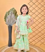 Kurti Sharara Green