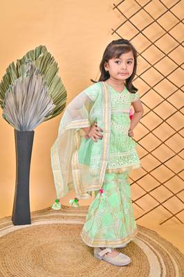 Kurti Sharara Green 2