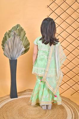 Kurti Sharara Green 4