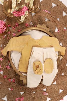Varshit yellow angrakha kurta 2