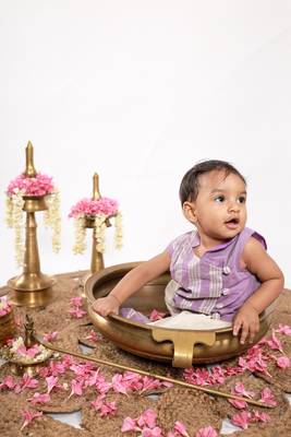 Ezhil purple kurta dhoti set 4