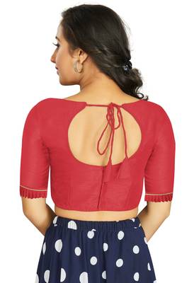 Gajri Art Silk Designer Party Wear Readymade Blouse 2