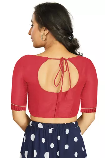 Gajri Art Silk Designer Party Wear Readymade Blouse