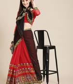 Riva enterprise women's georgette with heavy kuthi embroidered work party wear saree