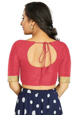 Gajri Art Silk Designer Traditional Readymade Blouse 2