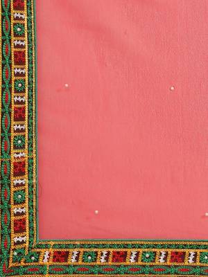 Riva enterprise women's georgette with heavy kuthi embroidered work party wear saree 4