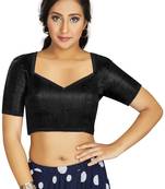 Black Art Silk Designer Traditional Readymade Blouse