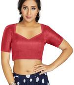 Gajri Art Silk Traditional Readymade Blouse