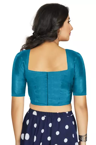 Firozi Art Silk Designer Traditional Readymade Blouse