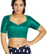 Sea Green Art Silk Designer Traditional Readymade Blouse