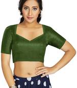 Mehendi Art Silk Designer Traditional Readymade Blouse