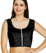 Black Art Silk Traditional Readymade Blouse