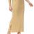 Neckbook Light Brown Solid Drawstring Best Slim Fit Saree Shapewear for Women