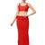 Neckbook Red Solid Drawstring Best Slim Fit Saree Shapewear for Women