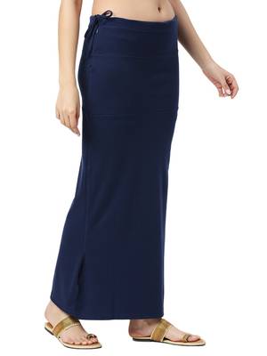 Neckbook Navy Blue Solid Drawstring Best Slim Fit Saree Shapewear for Women 2
