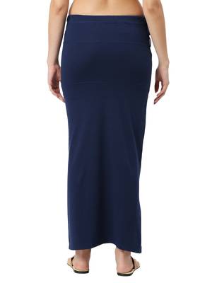 Neckbook Navy Blue Solid Drawstring Best Slim Fit Saree Shapewear for Women 3