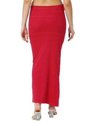 Neckbook Poppy Red Solid Drawstring Best Slim Fit Saree Shapewear for Women 3