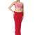 Neckbook Poppy Red Solid Drawstring Best Slim Fit Saree Shapewear for Women