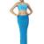 Neckbook Cobalt Blue Solid Drawstring Best Slim Fit Saree Shapewear for Women