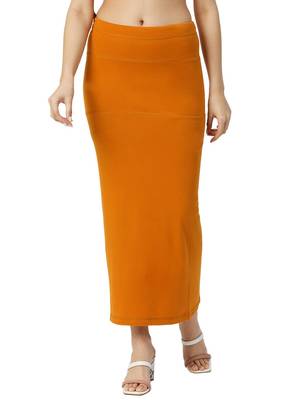Neckbook Tangerine Solid Drawstring Best Slim Fit Saree Shapewear for Women 1