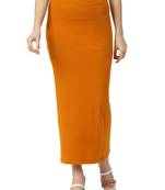 Neckbook Tangerine Solid Drawstring Best Slim Fit Saree Shapewear for Women