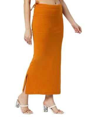 Neckbook Tangerine Solid Drawstring Best Slim Fit Saree Shapewear for Women 2