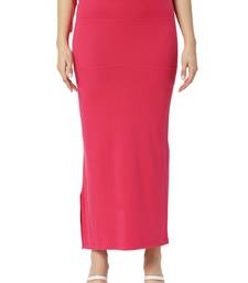 Neckbook Pink Solid Drawstring Best Slim Fit Saree Shapewear for Women