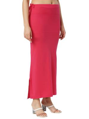Neckbook Pink Solid Drawstring Best Slim Fit Saree Shapewear for Women 2