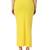 Neckbook Yellow Solid Drawstring Best Slim Fit Saree Shapewear for Women