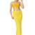 Neckbook Yellow Solid Drawstring Best Slim Fit Saree Shapewear for Women