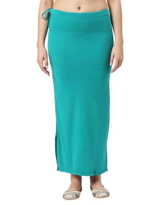 Neckbook Teal Blue Solid Drawstring Best Slim Fit Saree Shapewear for Women 1