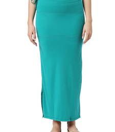 Neckbook Teal Blue Solid Drawstring Best Slim Fit Saree Shapewear for Women