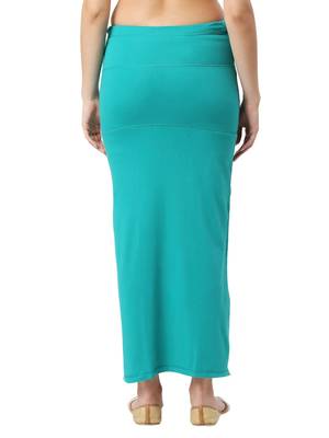 Neckbook Teal Blue Solid Drawstring Best Slim Fit Saree Shapewear for Women 3