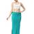Neckbook Teal Blue Solid Drawstring Best Slim Fit Saree Shapewear for Women