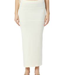 Neckbook Offwhite Solid Drawstring Best Slim Fit Saree Shapewear for Women