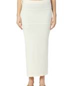 Neckbook Offwhite Solid Drawstring Best Slim Fit Saree Shapewear for Women