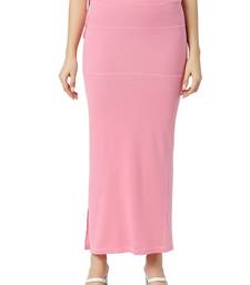 Neckbook Baby Pink Solid Drawstring Best Slim Fit Saree Shapewear for Women