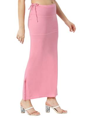 Neckbook Baby Pink Solid Drawstring Best Slim Fit Saree Shapewear for Women 2