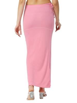 Neckbook Baby Pink Solid Drawstring Best Slim Fit Saree Shapewear for Women 3