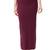 Neckbook Wine Solid Drawstring Best Slim Fit Saree Shapewear for Women